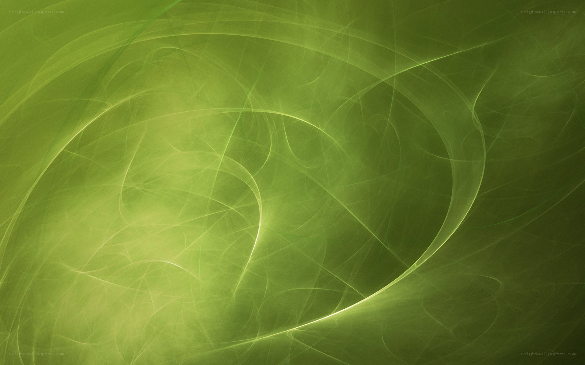 Green abstract swirls