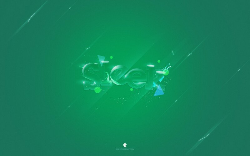 green abstract text design