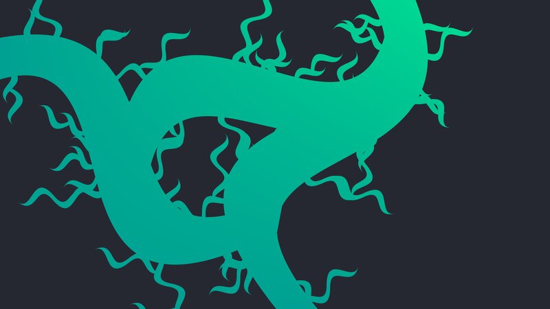 Green Abstract Vine