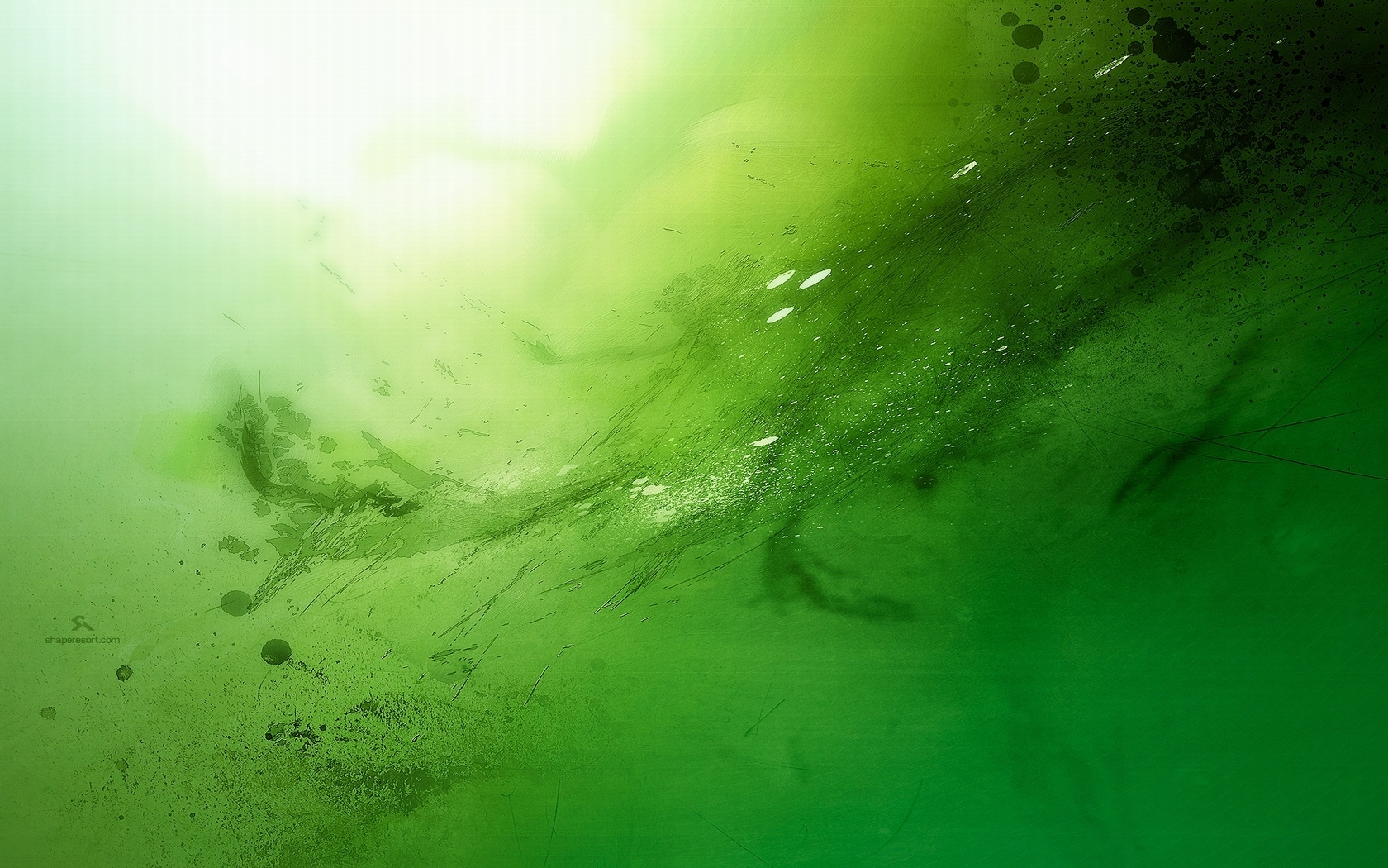 green abstract watercolor texture