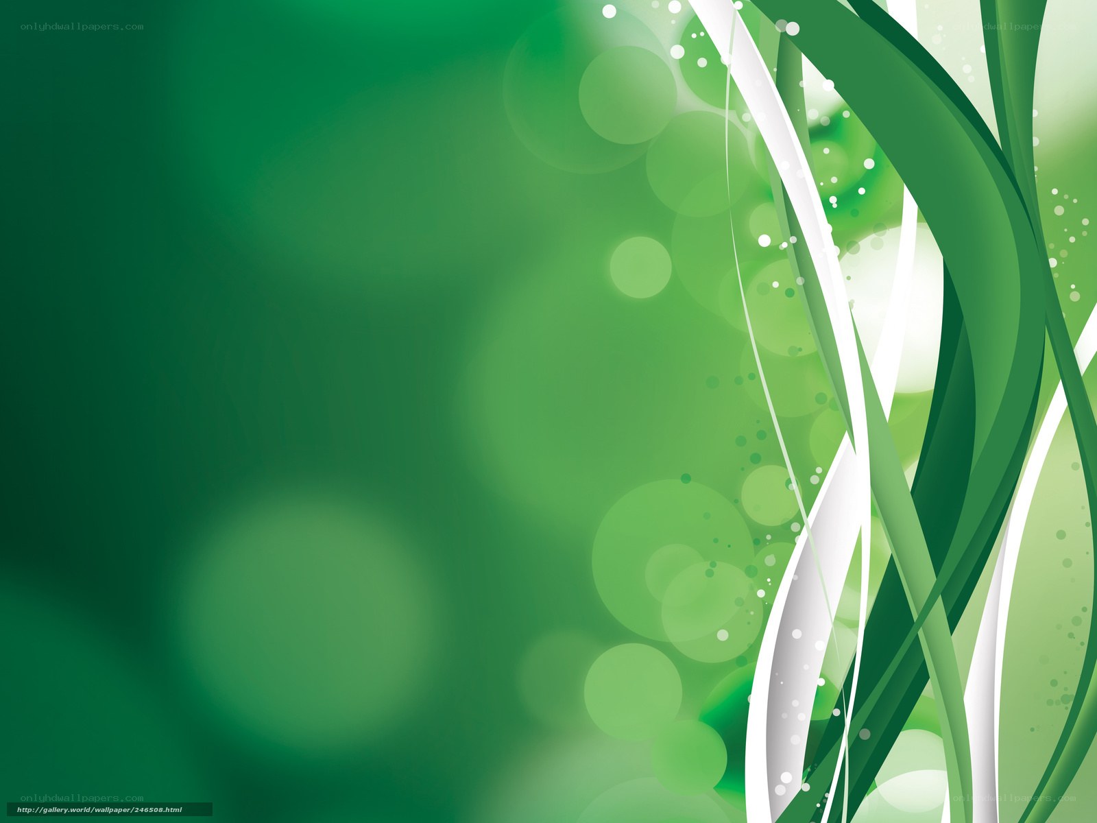 green abstract wave background