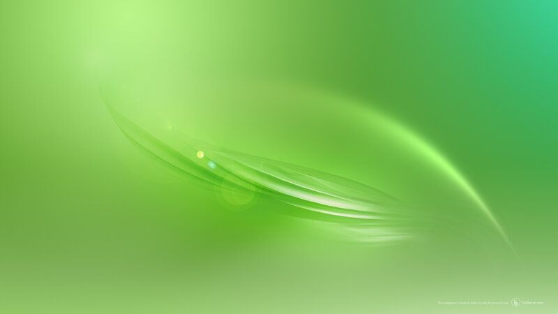 Green Abstract Wave — Calm, Light Streaks