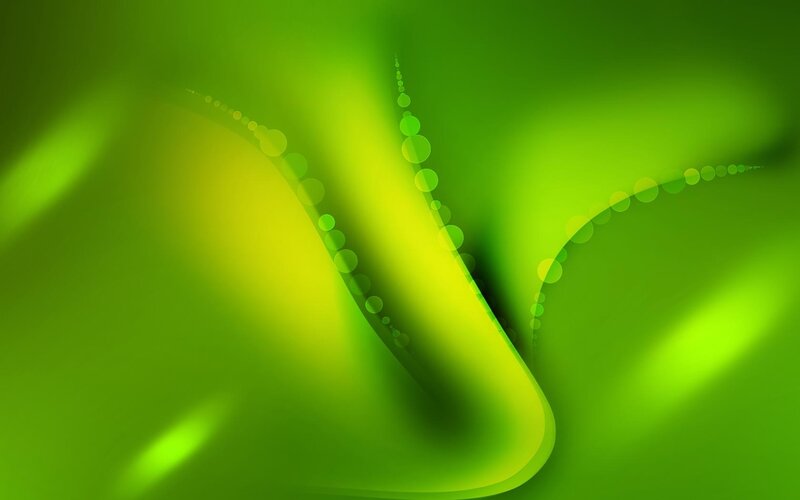 Green Abstract Wave — Calm