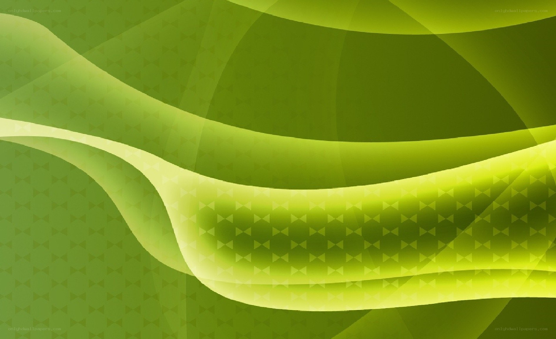 green abstract wave design