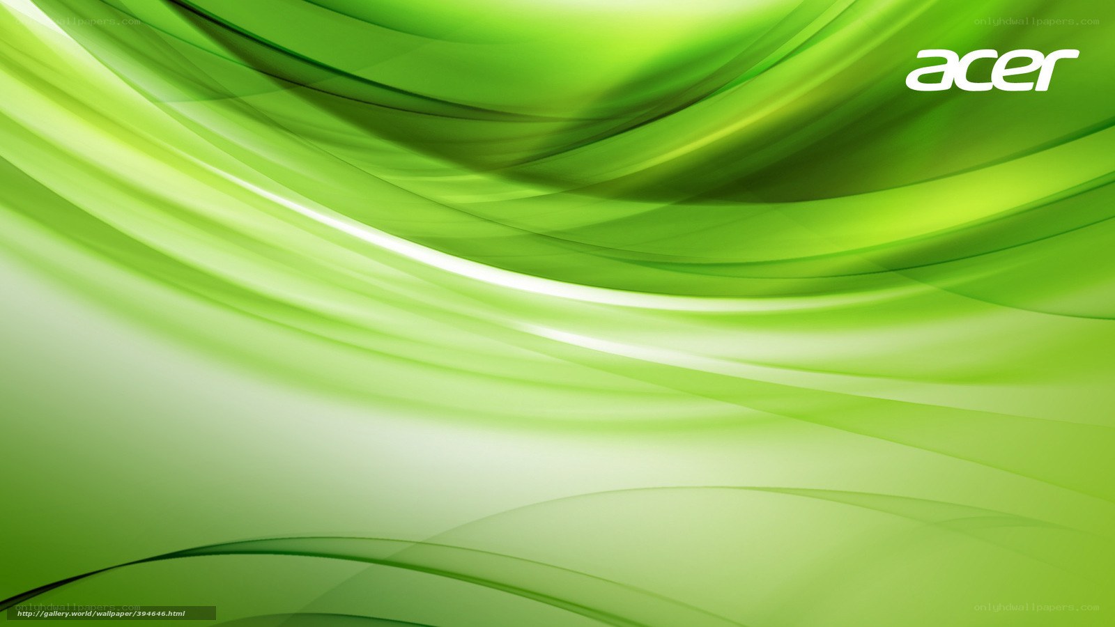Green abstract wave design