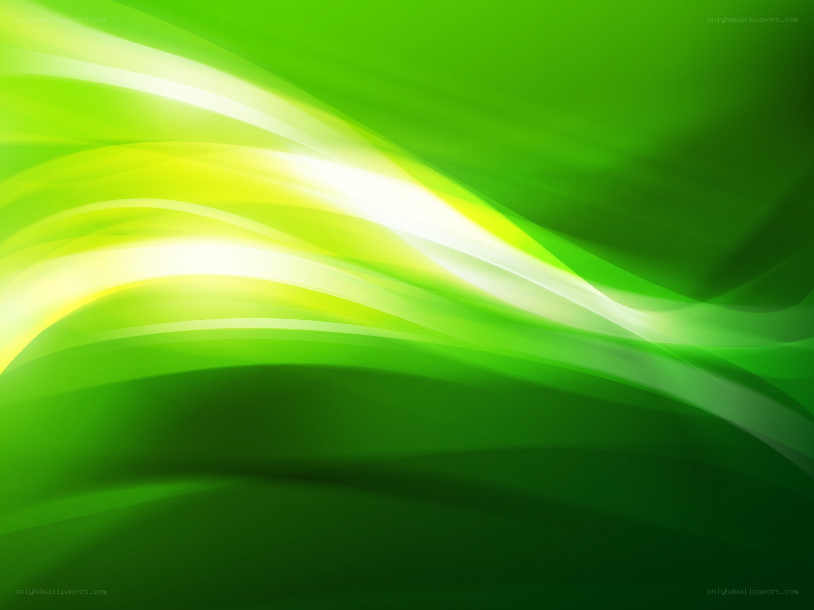Green abstract wave design