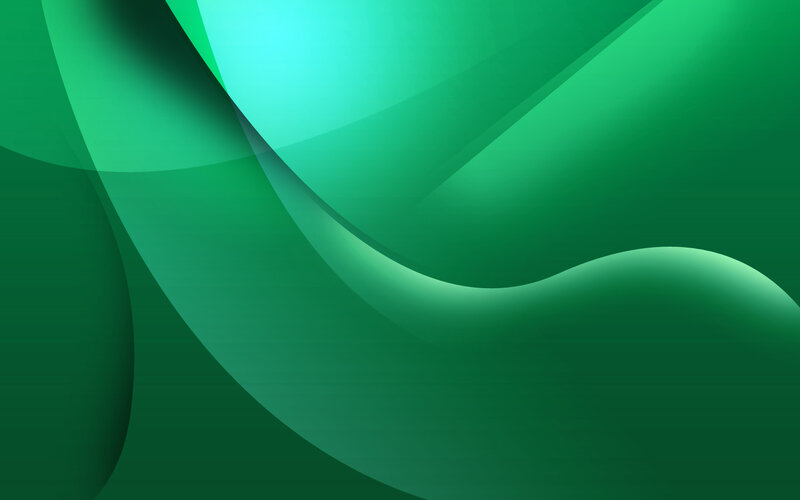 green abstract wave design