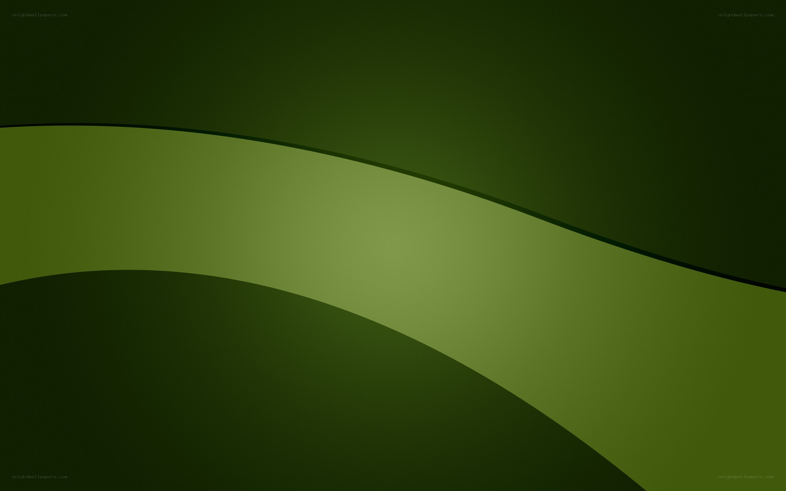 green abstract wave design