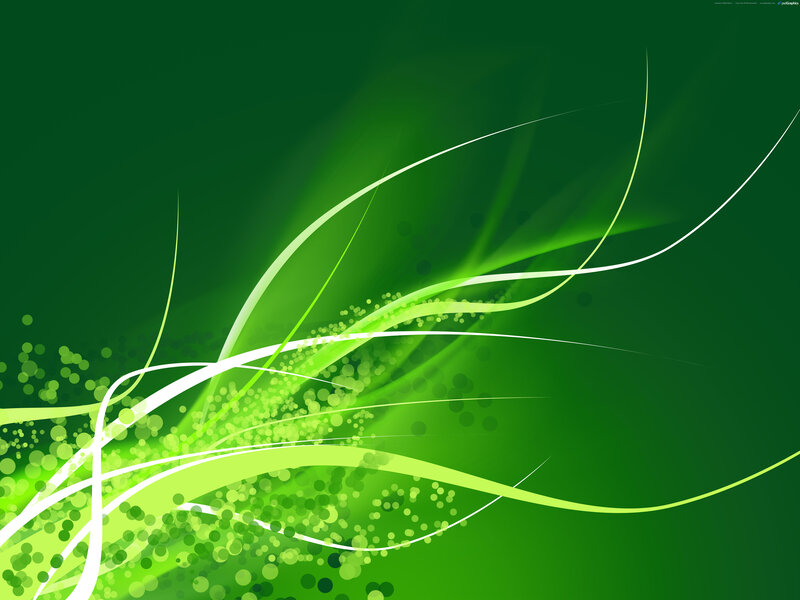 green abstract wave design