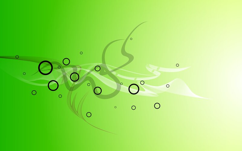 green abstract wave design