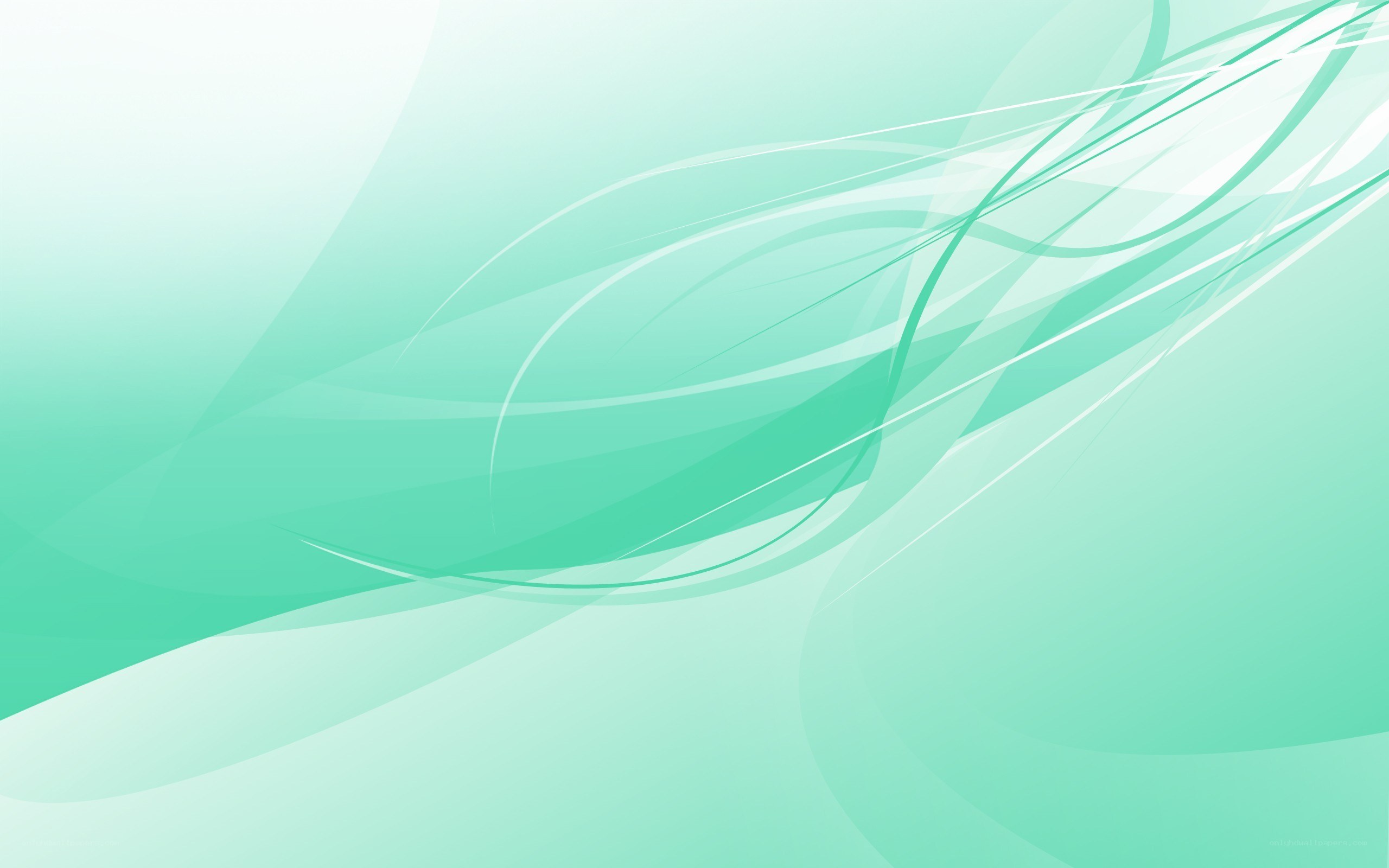 green abstract wave design