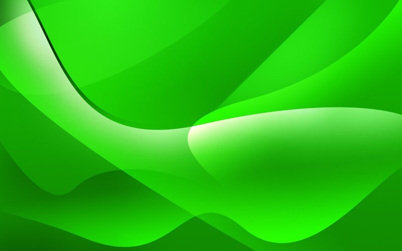 green abstract wave design
