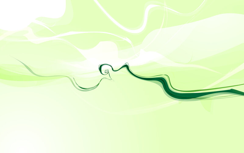 green abstract wave design