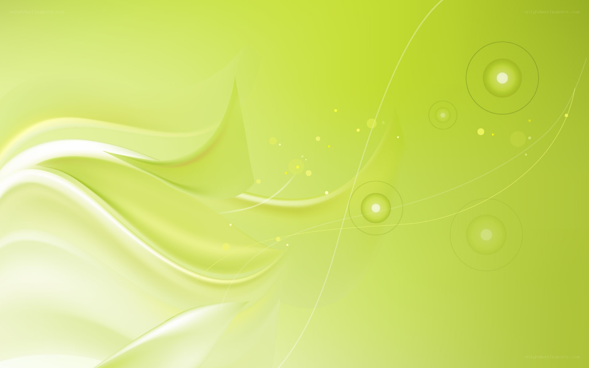 green abstract wave design