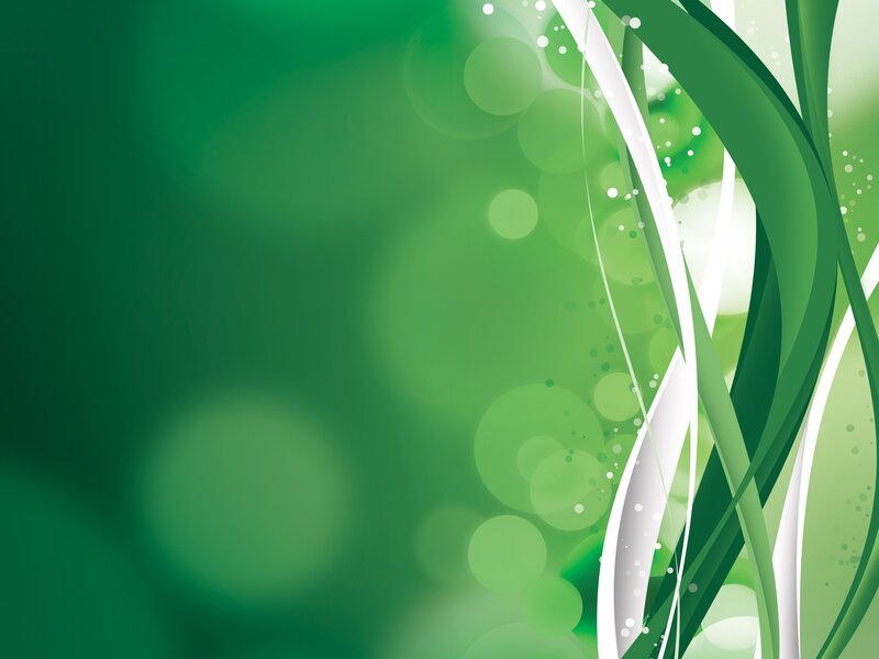 green abstract wave design