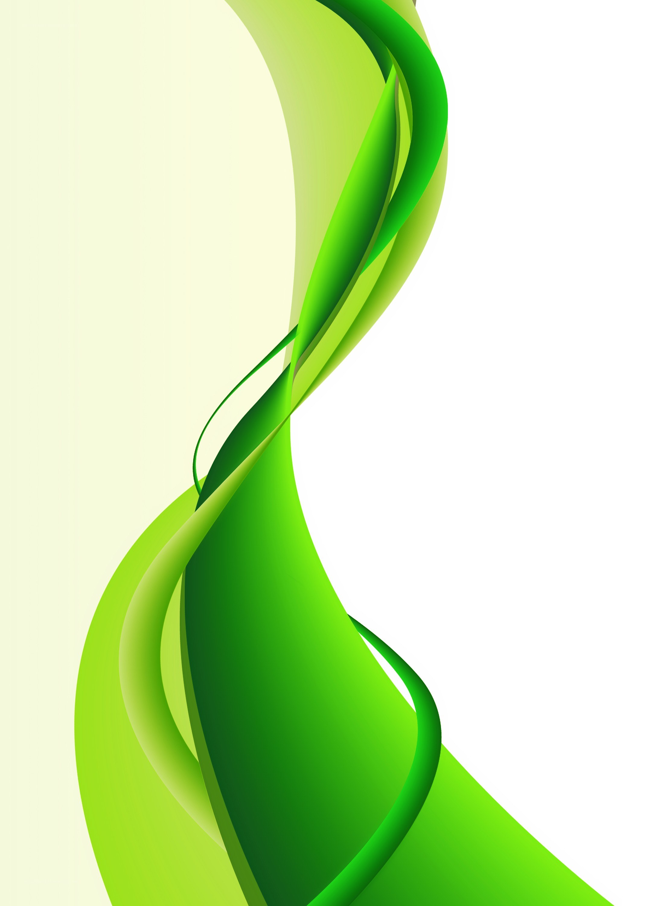 green abstract wave design
