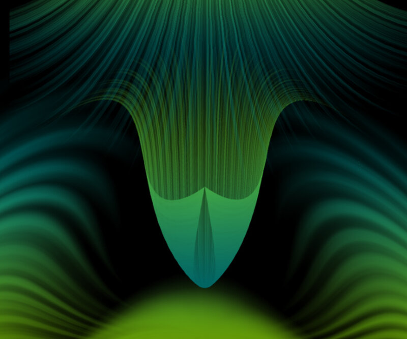 Green Abstract Wave Pattern — Dynamic