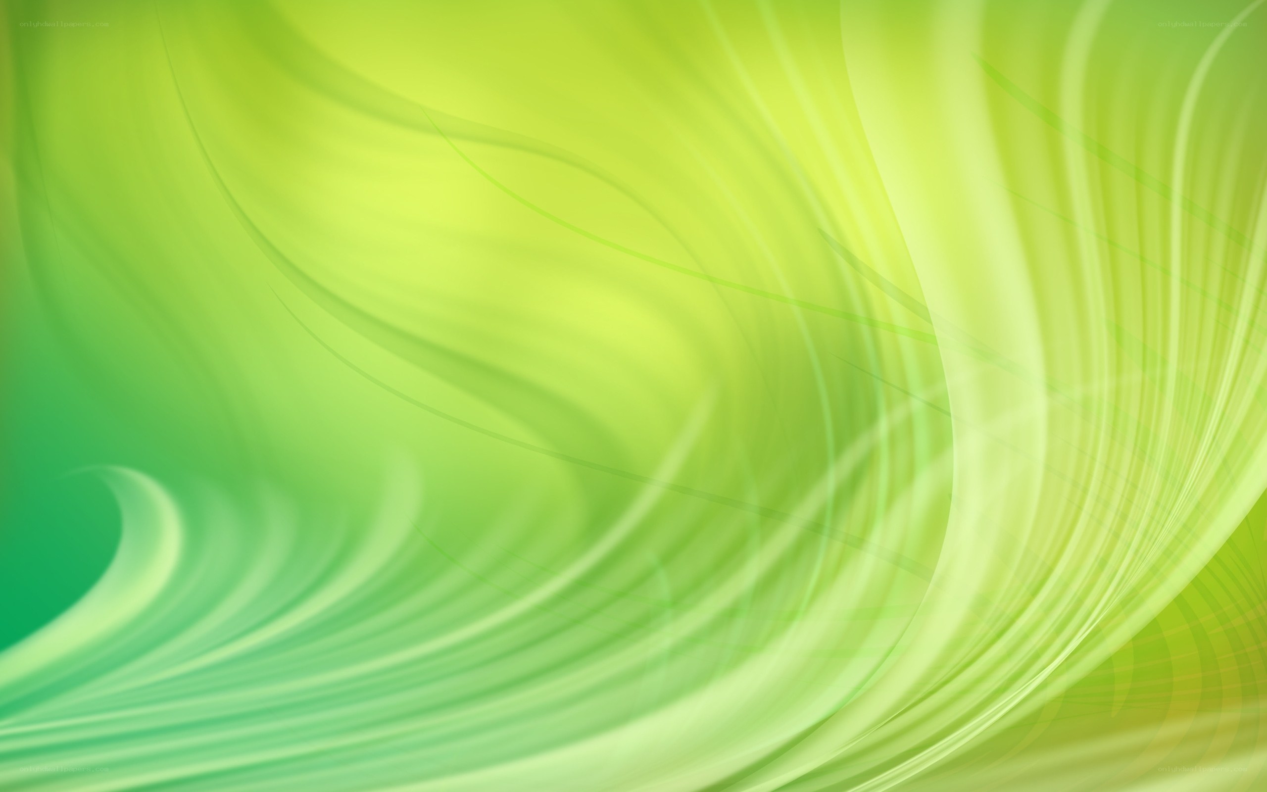 green abstract wave pattern