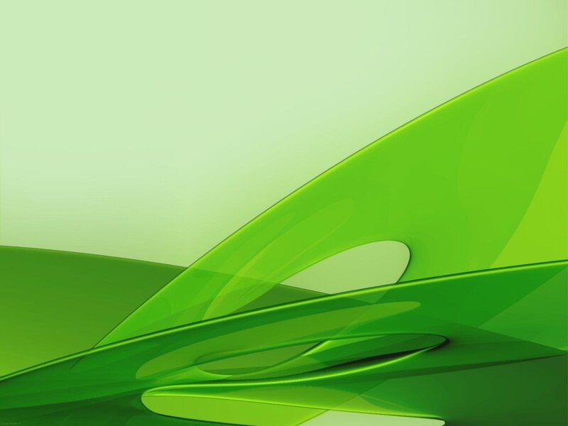 Green Abstract Waves — Calm, Curves, Light Green