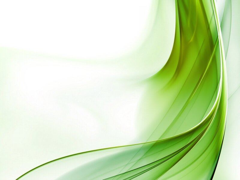 Green Abstract Waves — Calm, Curves