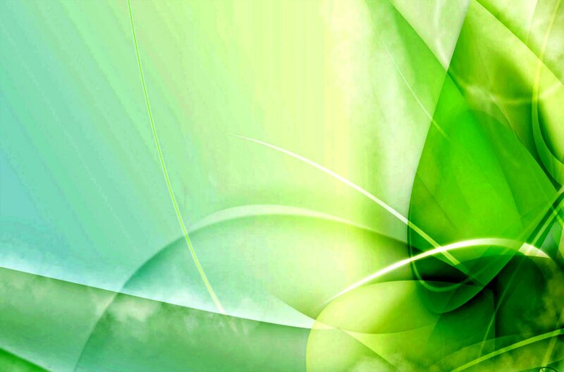 Green Abstract Waves — Calm, Lines