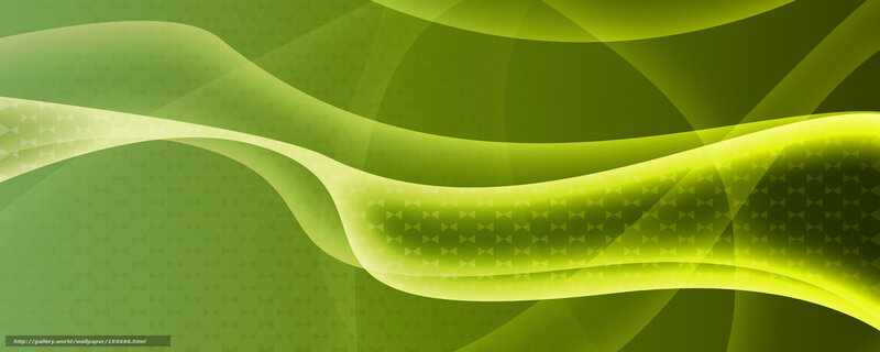 Green Abstract Waves — Calm, Pattern