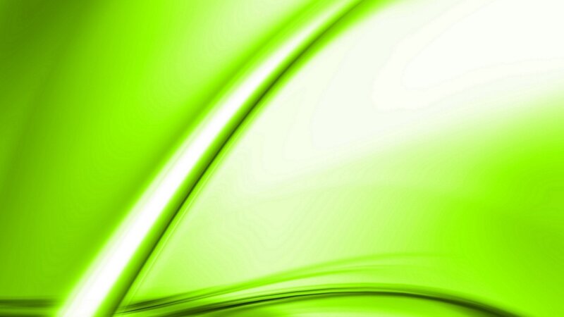 Green Abstract Waves — Calm, White