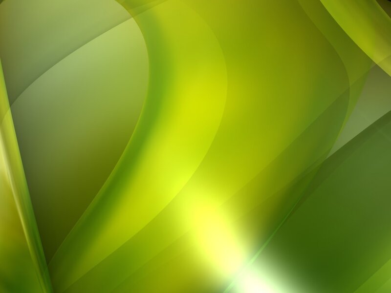 Green Abstract Waves — Light, Yellow
