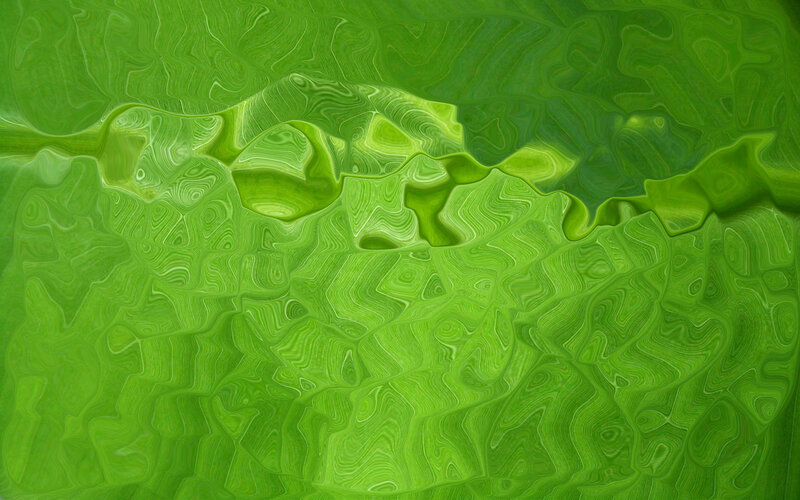 green abstract wavy pattern