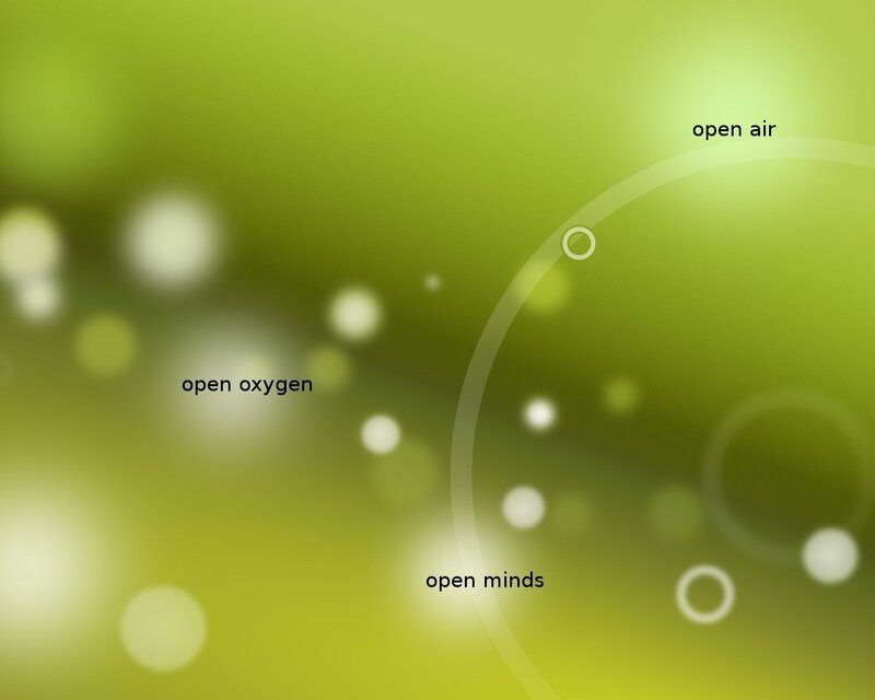 green abstract with text