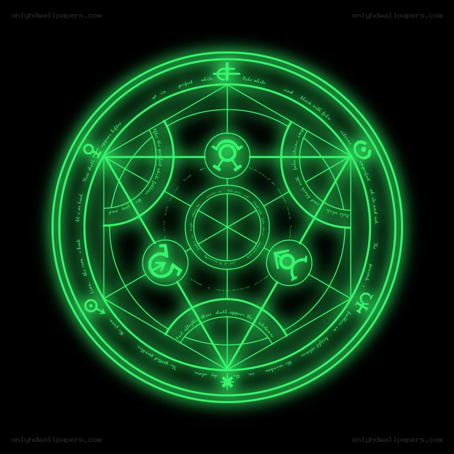 green alchemical symbol
