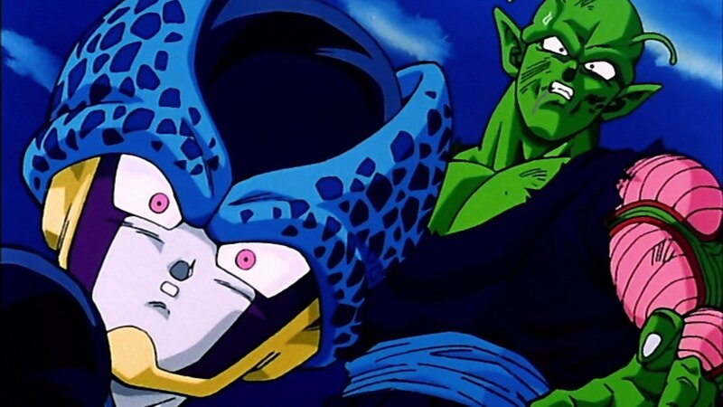 Green Alien and Blue Creature