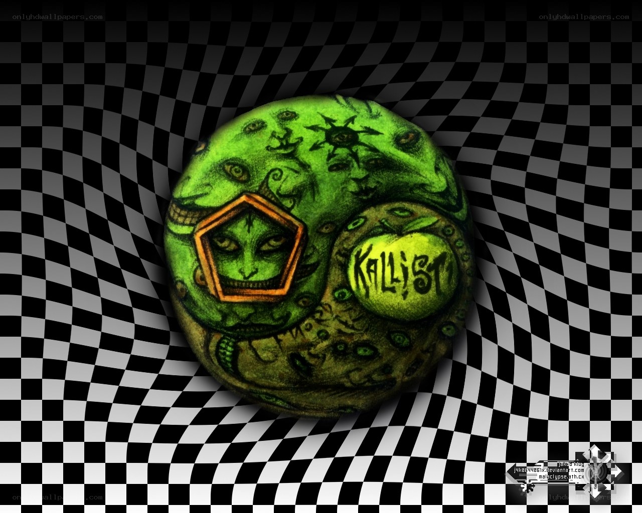 green alien artifact with Kallist