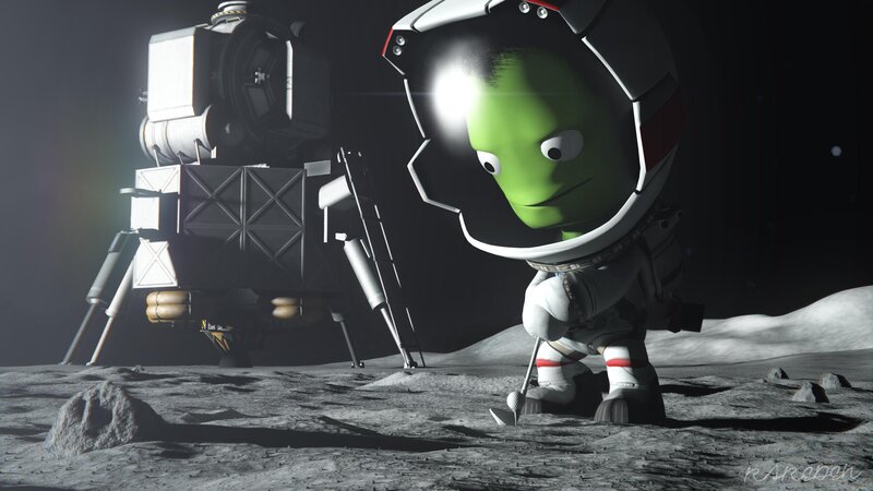Green Alien Astronaut