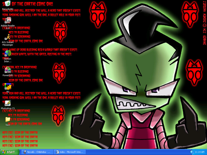 Green Alien Character — Aggressive