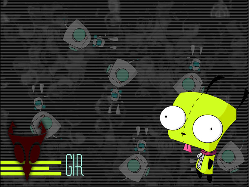 Green Alien Character — Black, Chaotic