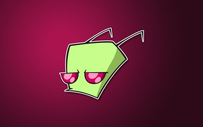 Green Alien Character — Confident