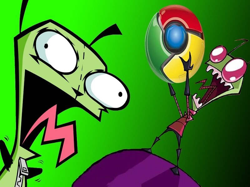 Green Alien Character — Dramatic, Comic