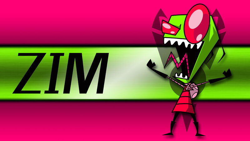 Green Alien Character — Pink