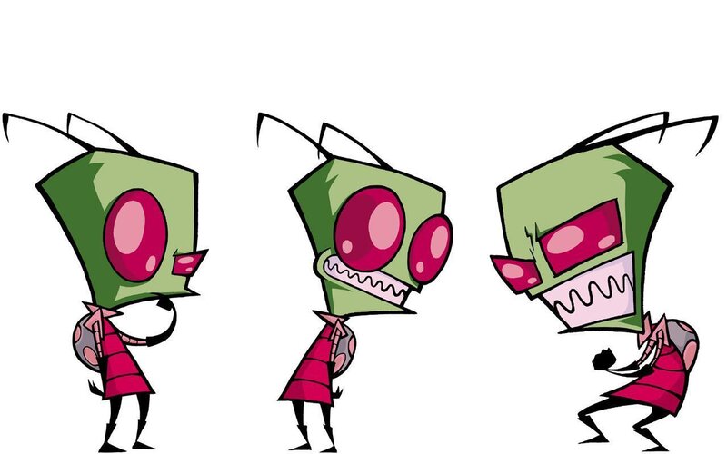 Green Alien Character — Playful, Cartoon