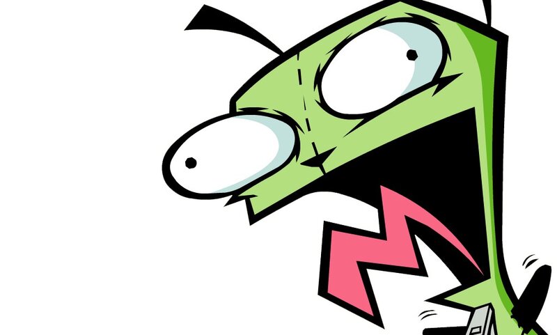 Green Alien Character — Shocked, Comic