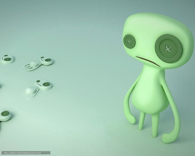 green alien character