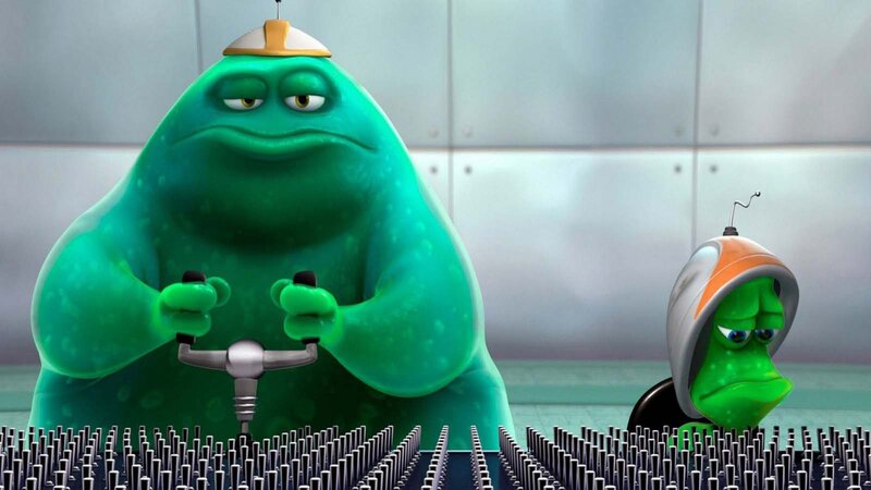 Green Alien Characters — Serious