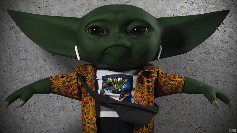Green Alien Child