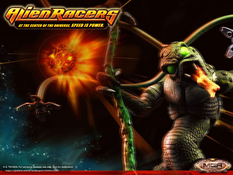 Green Alien Creature — Black, Dramatic
