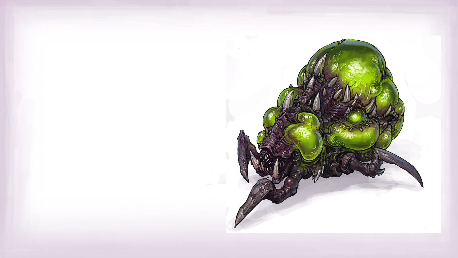 green alien creature concept art