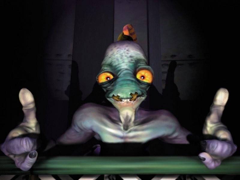 Green Alien Creature — Dark, Eerie