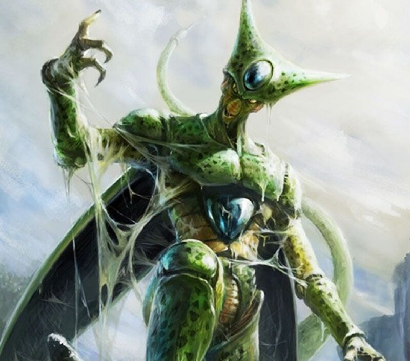 Green Alien Creature — Dramatic