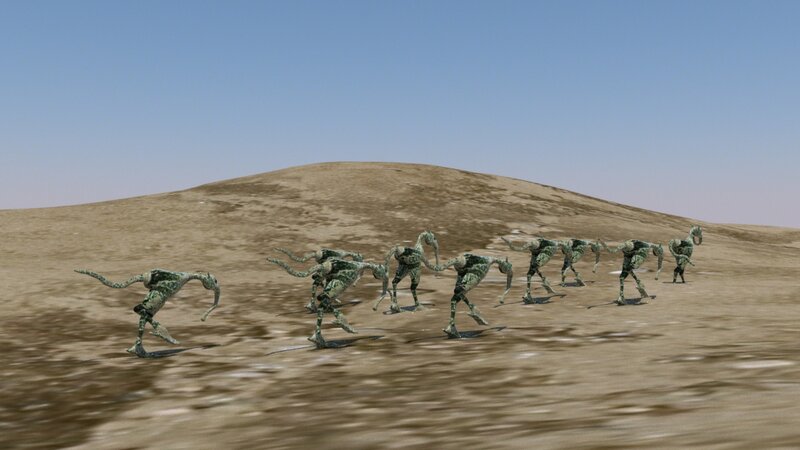 Green Alien Creatures — Brown