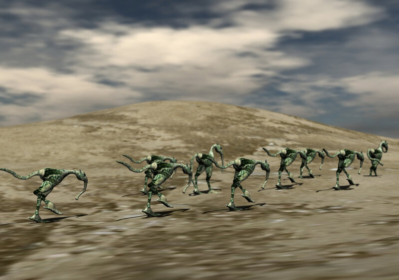 Green Alien Creatures — Desolate